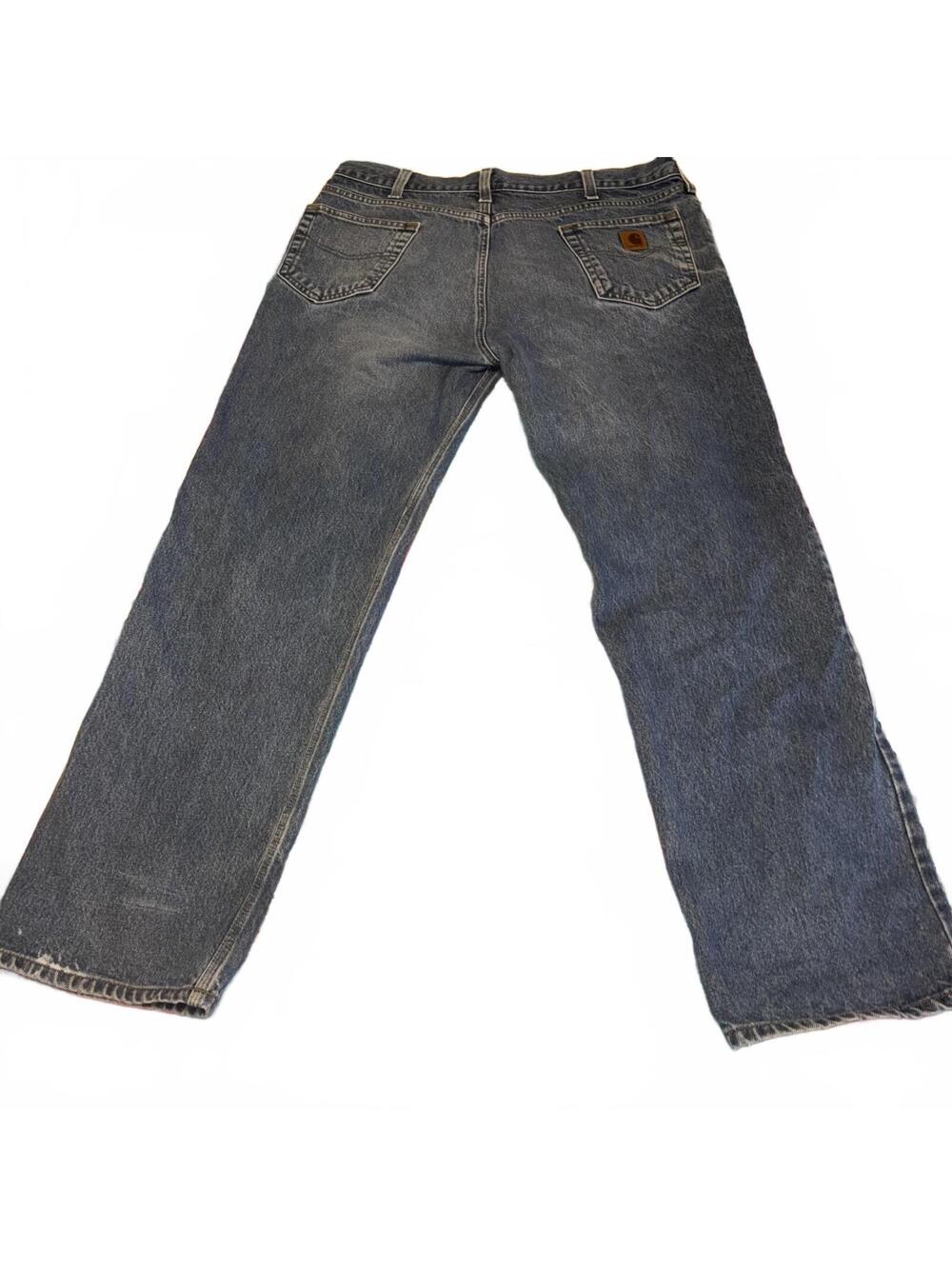 Carhartt Relaxed Fit Denim Work Jeans Mens 40x34 Utility Casual Denim Pants - Picture 4 of 9